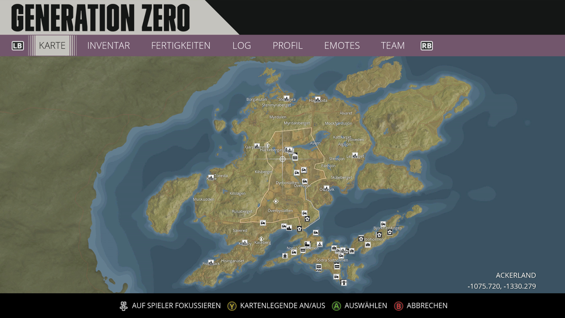 Zero map. Generation Zero карта бункеров. Generation Zero карта убежищ. Generation Zero карта мира. Generation Zero бункер Соркен.